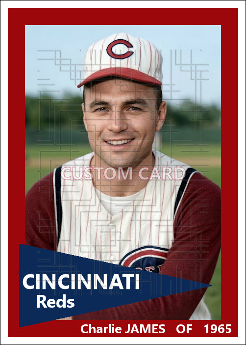 Charlie James - 1965 Cincinnati Reds - choose a size & style