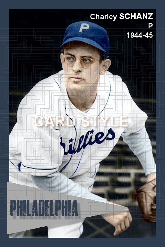 Charley Schanz - 1944-45 Philadelphia Phillies - choose a size & style