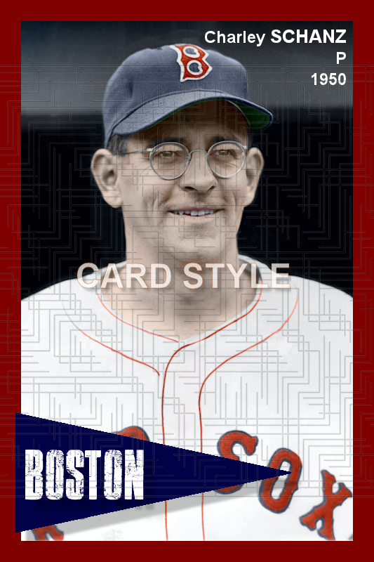 Charley Schanz - 1950 Boston Red Sox- choose a size & style