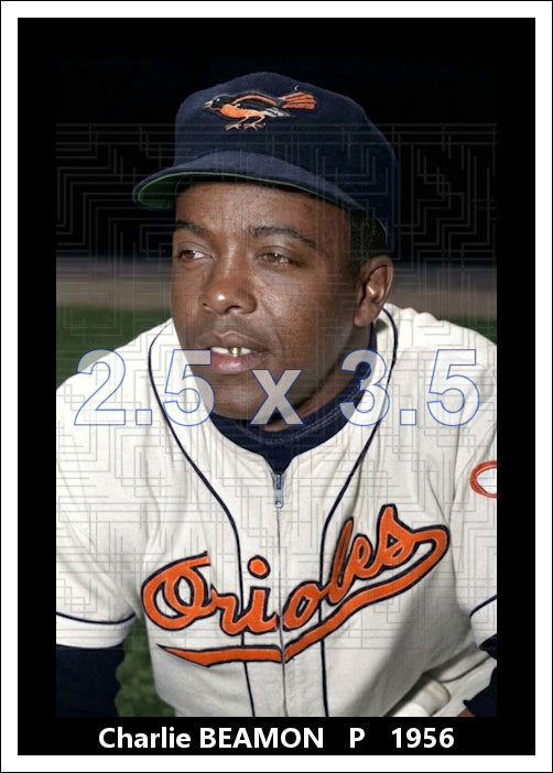 Charlie Beamon - 1956 Baltimore Orioles - choose a size & style