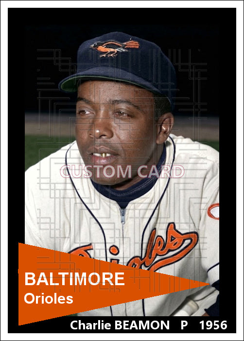 Charlie Beamon - 1956 Baltimore Orioles - choose a size & style