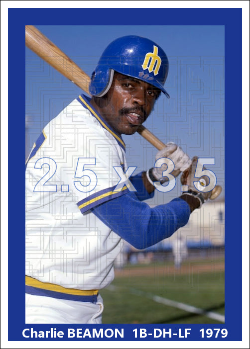 Charlie Beamon - 1979 Seattle Mariners - choose a size & style