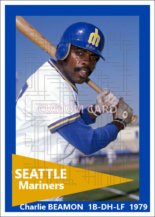 Charlie Beamon - 1979 Seattle Mariners - choose a size & style
