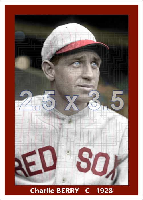 Charlie Berry - 1928 Boston Red Sox - choose a size & style