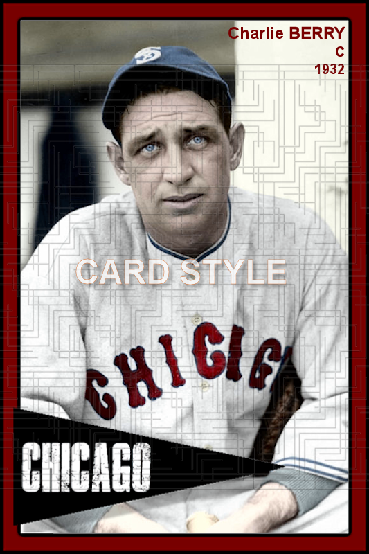 Charlie Berry - 1932 Chicago White Sox - choose a size & style