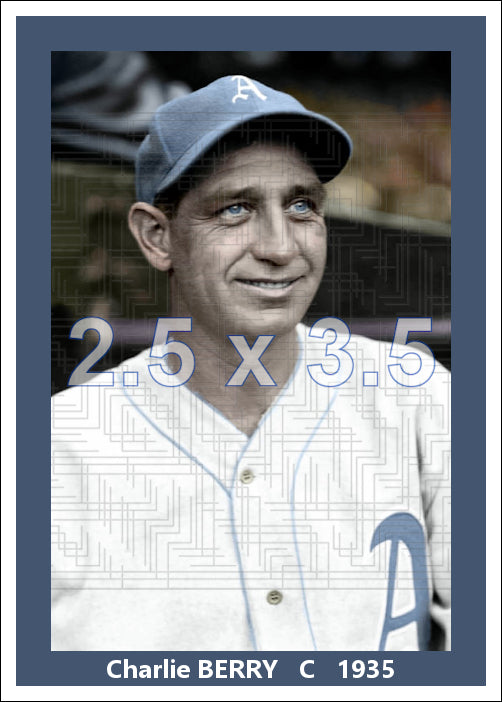 Charlie Berry - 1935 Philadelphia Athletics - choose a size & style