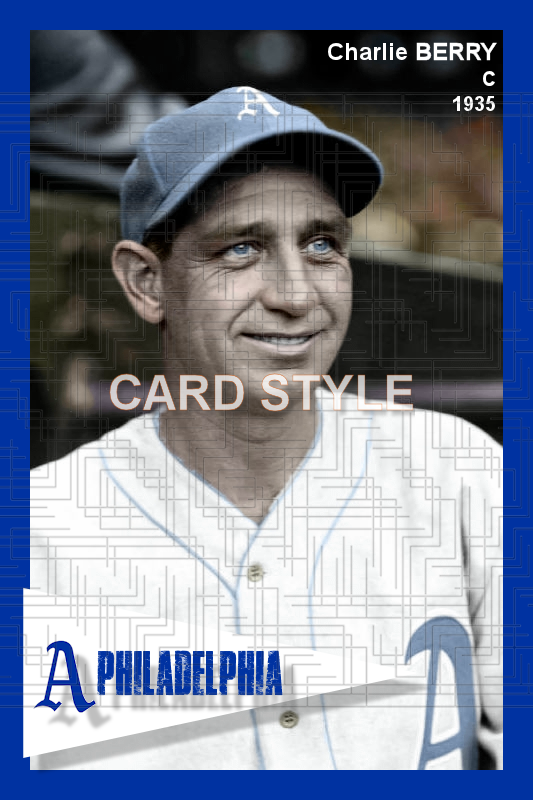 Charlie Berry - 1935 Philadelphia Athletics - choose a size & style