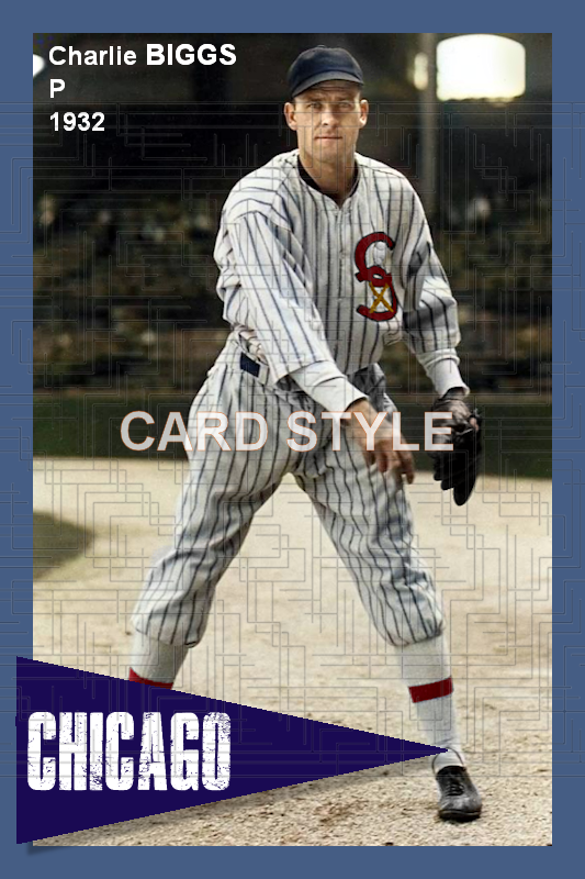 Charlie Biggs - 1932 Chicago White Sox - choose a size & style