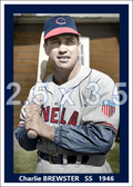 Charlie Brewster - 1946 Cleveland Indians - choose a size & style