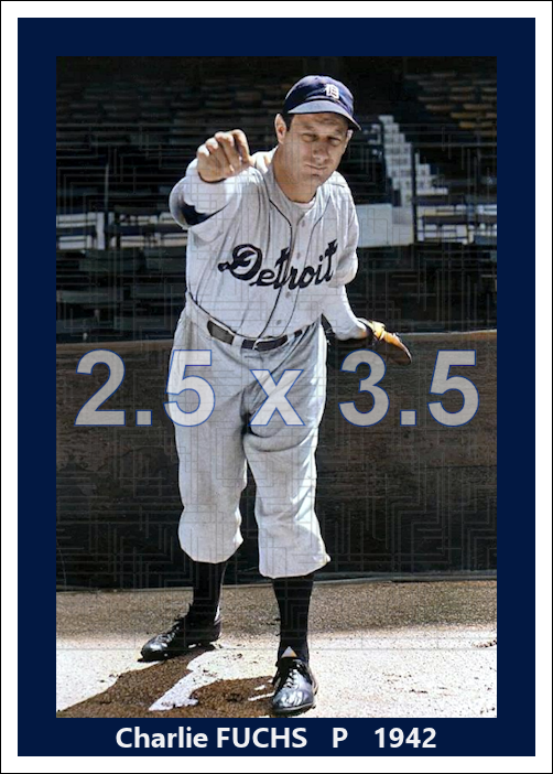 Charlie Fuchs - 1942 Detroit Tigers - choose a size & style