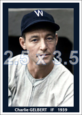 Charlie Gelbert - 1939 Washington Senators - choose a size & style