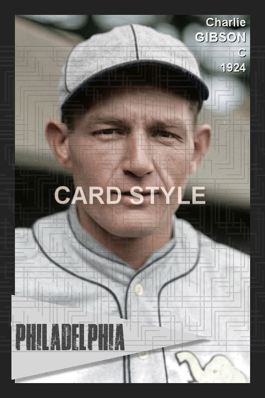 Charlie Gibson - 1924 Philadelphia Athletics - choose a size & style