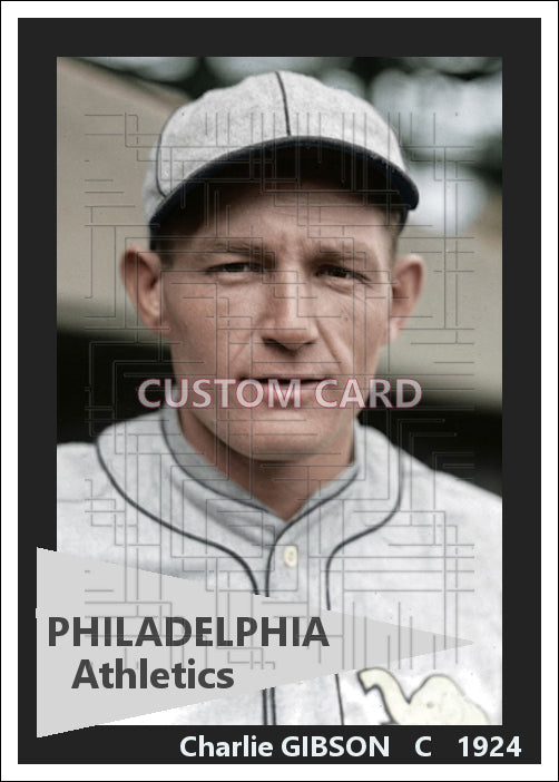 Charlie Gibson - 1924 Philadelphia Athletics - choose a size & style
