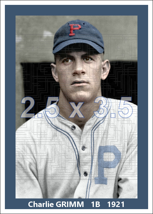 Charlie Grimm - 1921 Pittsburgh Pirates - choose a size & style