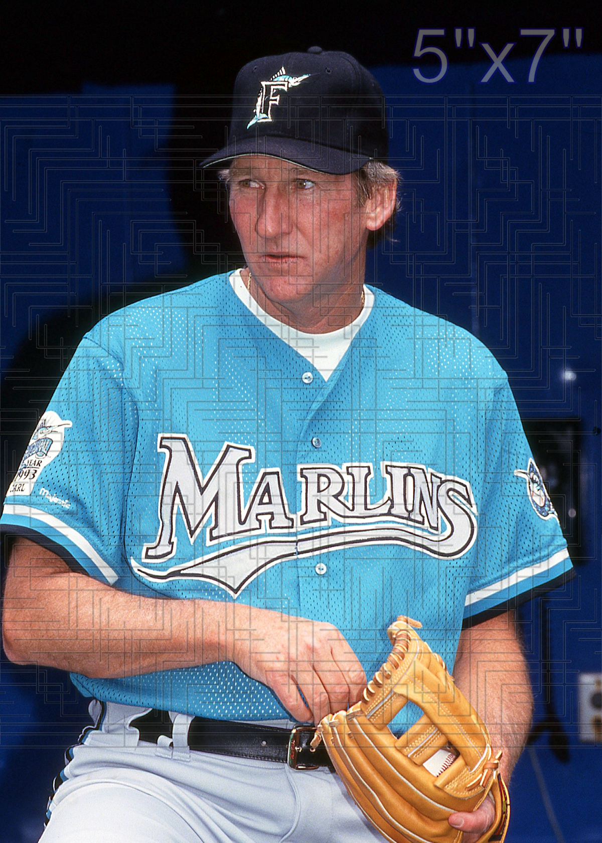 Charlie Hough - 1993 Florida Marlins - choose a size & style