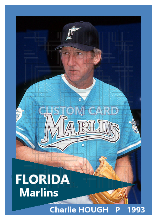 Charlie Hough - 1993 Florida Marlins - choose a size & style