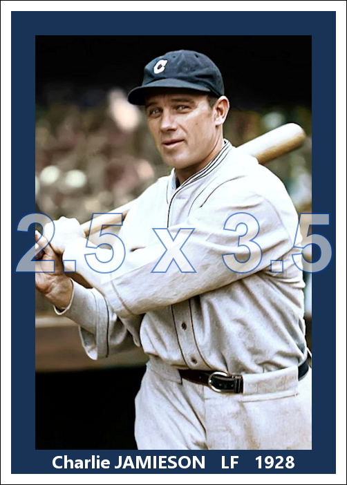 Charlie Jamieson - 1928 Cleveland Indians - choose a size & style