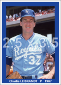 Charlie Leibrandt - 1987 Kansas City Royals - choose a size & style