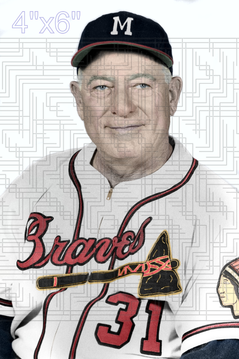 Charlie Root - 1956-57 Milwaukee Braves - choose a size & style
