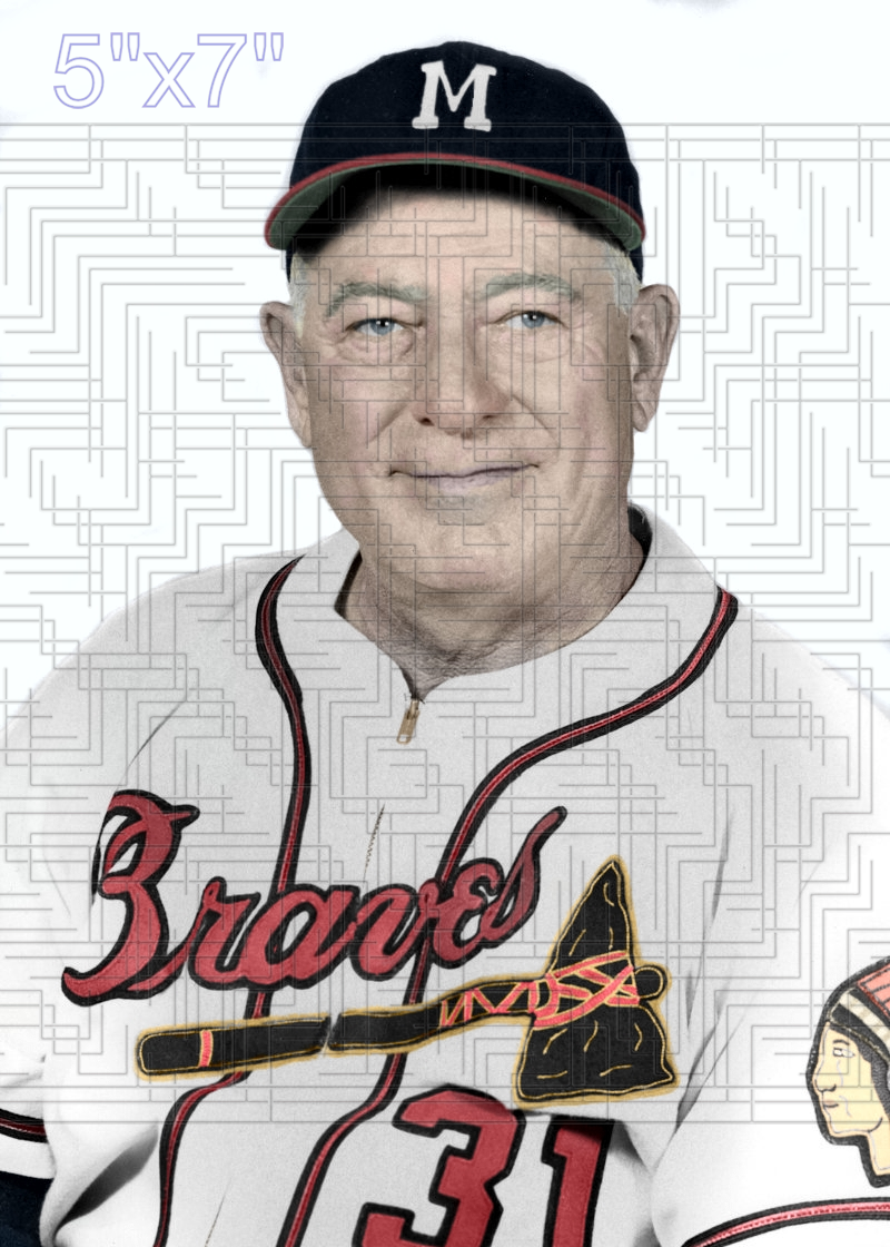 Charlie Root - 1956-57 Milwaukee Braves - choose a size & style