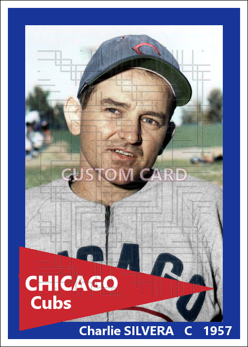Charlie Silvera - 1957 Chicago Cubs - choose a size & style
