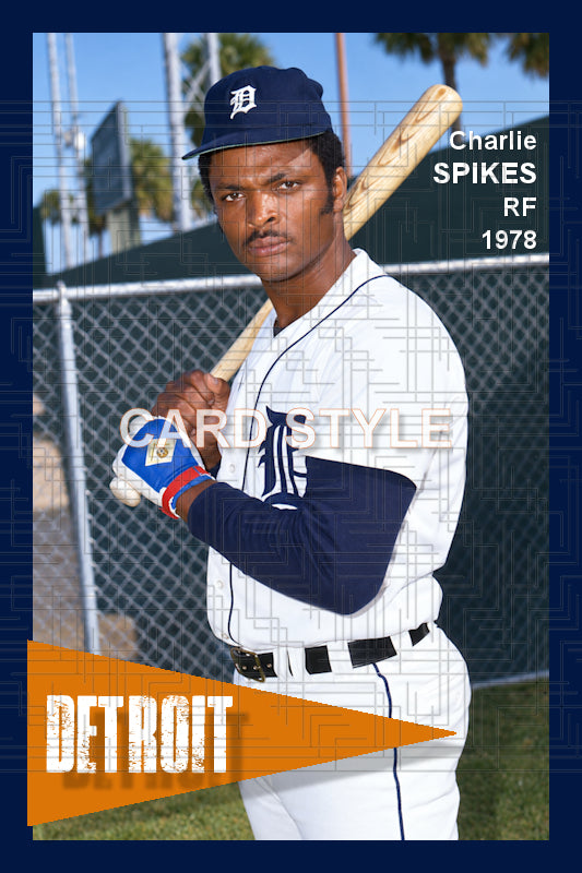 Charlie Spikes - 1978 Detroit Tigers - choose a size & style