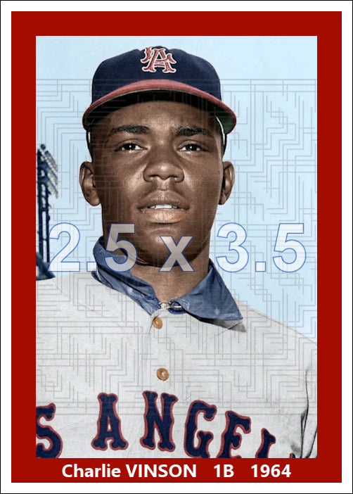 Charlie Vinson - 1964 Los Angeles Angels - choose a size & style