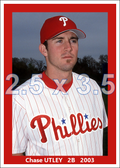 Chase Utley - 2003 Philadelphia Phillies - choose a size & style
