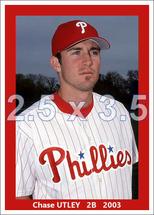 Chase Utley - 2003 Philadelphia Phillies - choose a size & style