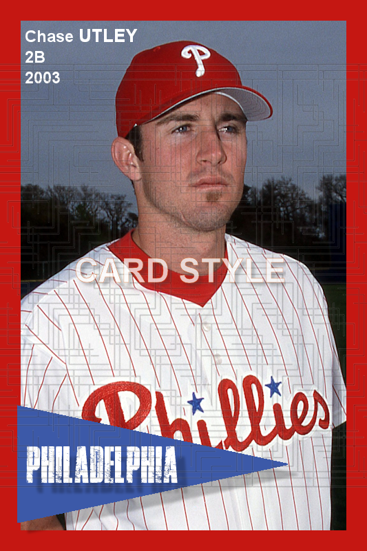 Chase Utley - 2003 Philadelphia Phillies - choose a size & style
