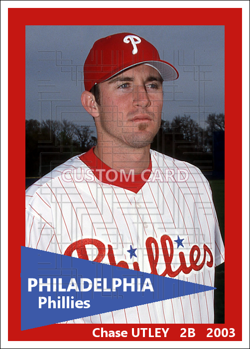 Chase Utley - 2003 Philadelphia Phillies - choose a size & style