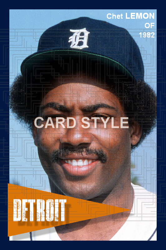 Chet Lemon - 1982 Detroit Tigers - choose a size & style