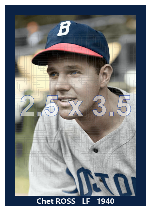 Chet Ross - 1940 Boston Bees - choose a size & style