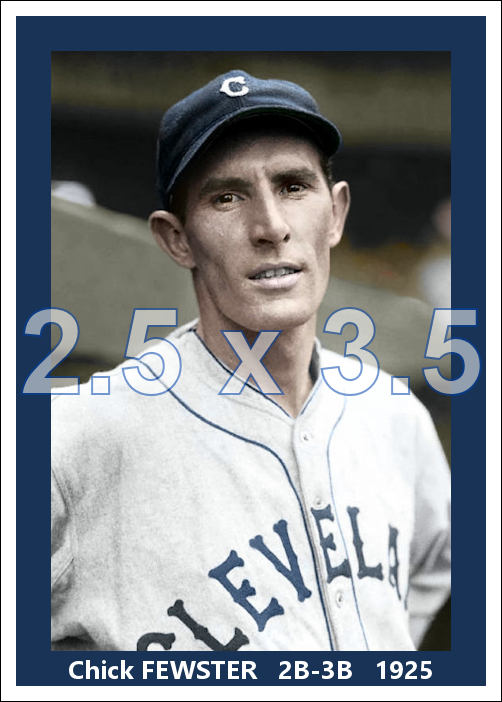 Chick Fewster - 1925 Cleveland Indians - choose a size & style