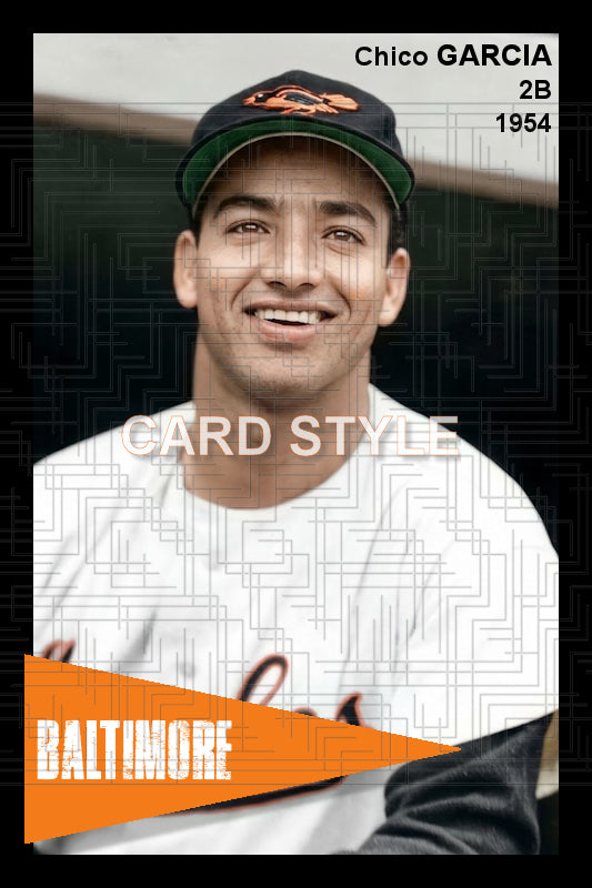 Chico Garcia - 1954 Baltimore Orioles - choose a size & style