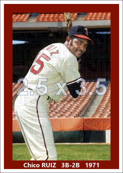 Chico Ruiz - 1971 California Angels - choose a size & style