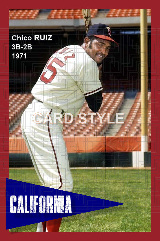 Chico Ruiz - 1971 California Angels - choose a size & style