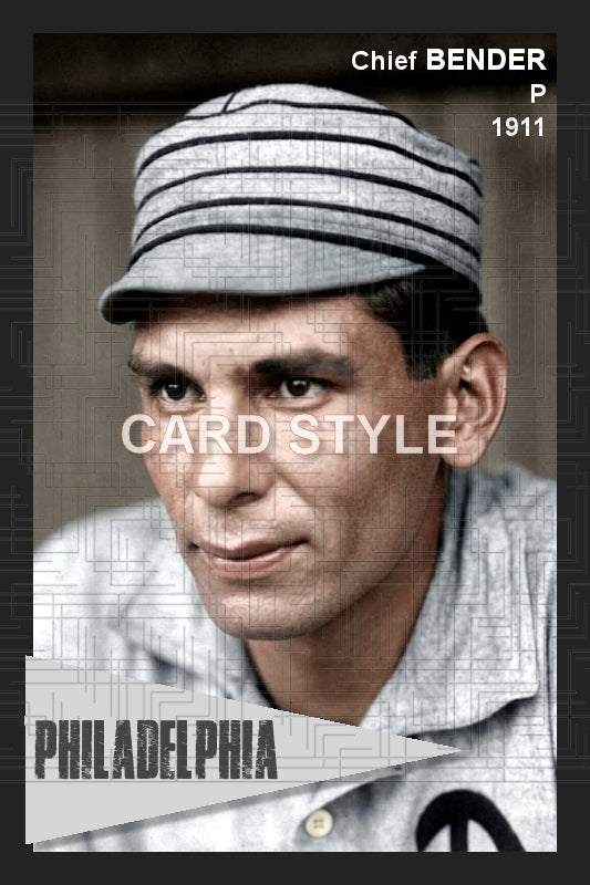 Chief Bender - 1911 Philadelphia Athletics - choose a size & style