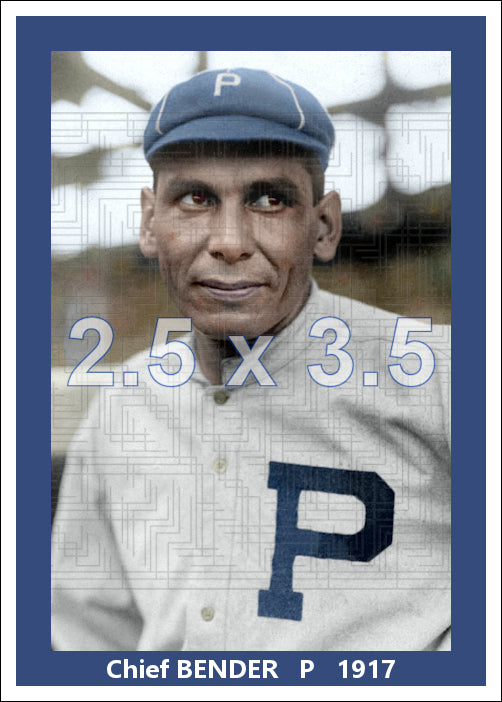 Chief Bender - 1917 Philadelphia Phillies - choose a size & style