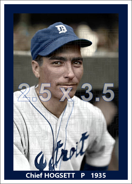 Chief Hogsett - 1935 Detroit Tigers - pose B - choose a size & style