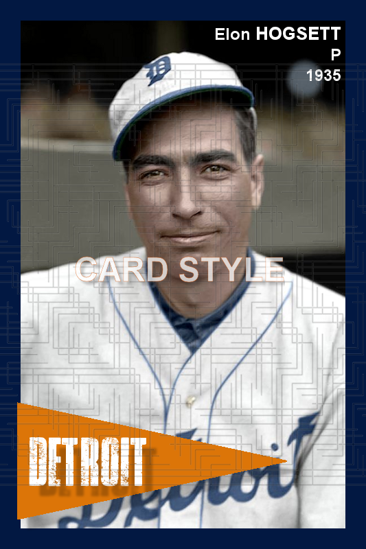 Chief Hogsett - 1935 Detroit Tigers - pose A - choose a size & style