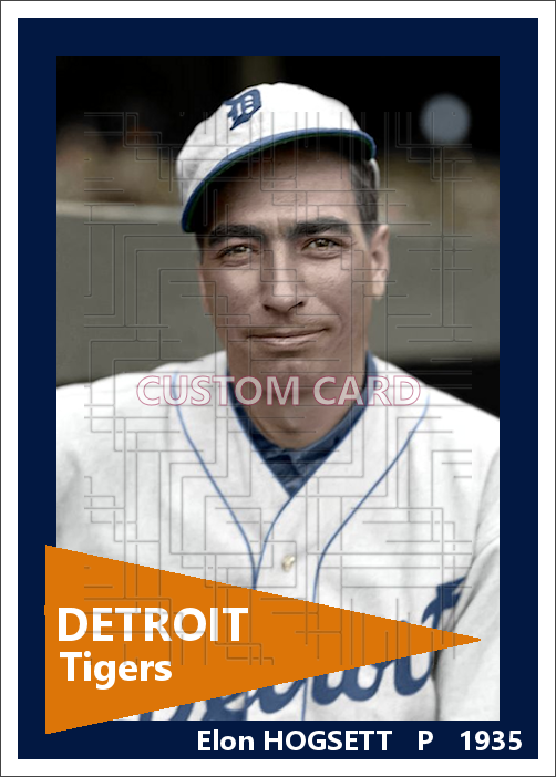 Chief Hogsett - 1935 Detroit Tigers - pose A - choose a size & style