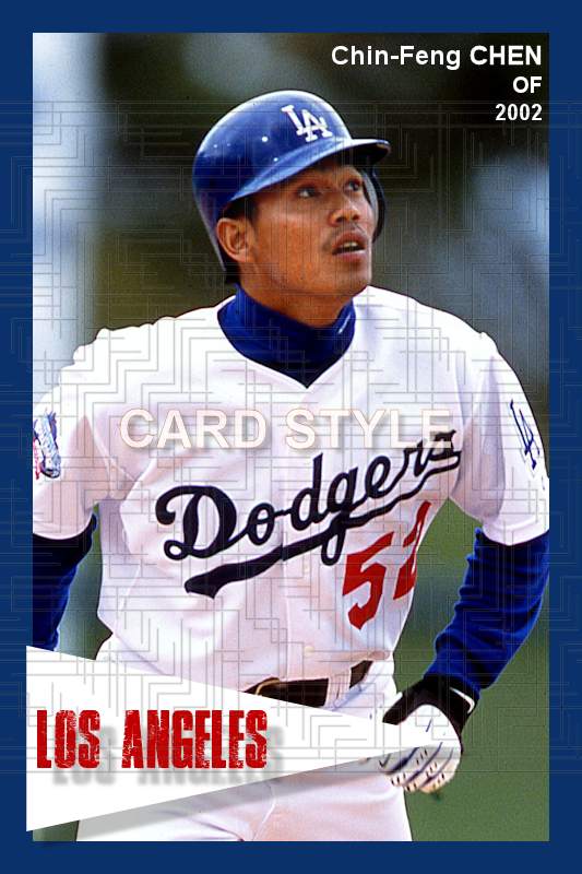 Chin-Feng Chen - 2002 Los Angeles Dodgers - pose A - choose a size & style