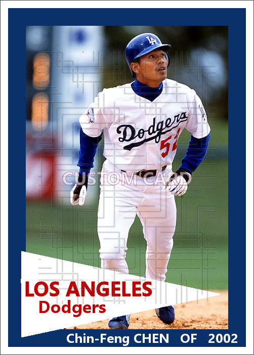 Chin-Feng Chen - 2002 Los Angeles Dodgers - pose A - choose a size & style