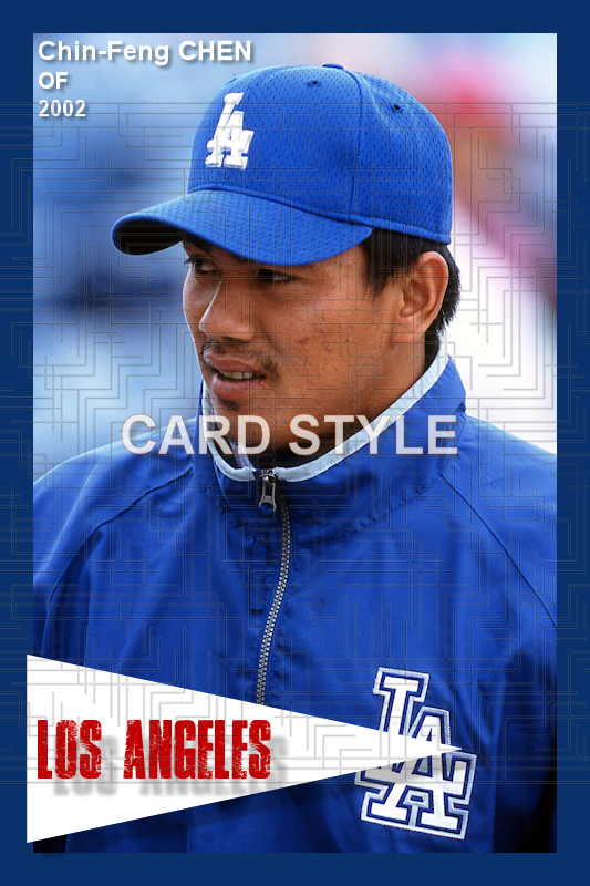 Chin-Feng Chen - 2002 Los Angeles Dodgers - pose B - choose a size & style