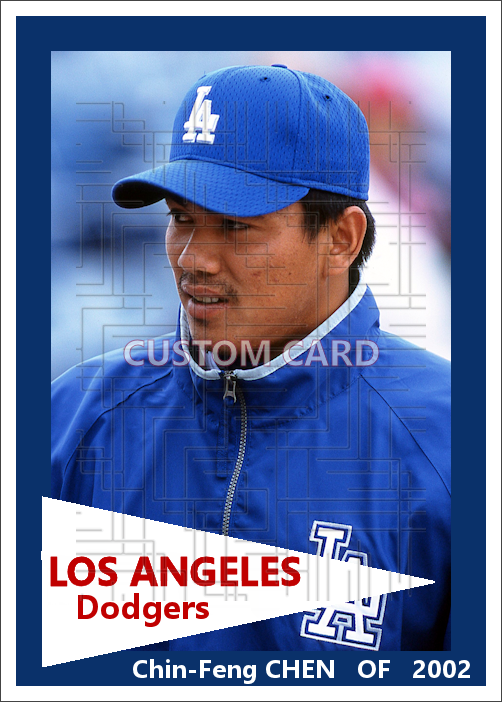 Chin-Feng Chen - 2002 Los Angeles Dodgers - pose B - choose a size & style