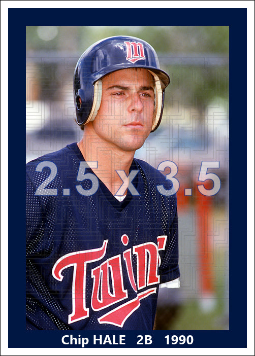 Chip Hale - 1990 Minnesota Twins - choose a size & style