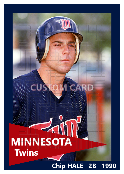 Chip Hale - 1990 Minnesota Twins - choose a size & style