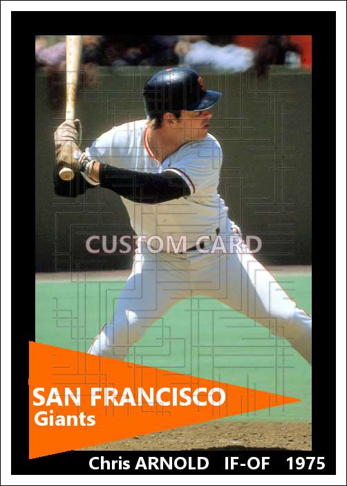 Chris Arnold - 1975 San Francisco Giants - choose a size & style