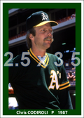 Chris Codiroli - 1987 Oakland Athletics - choose a size & style